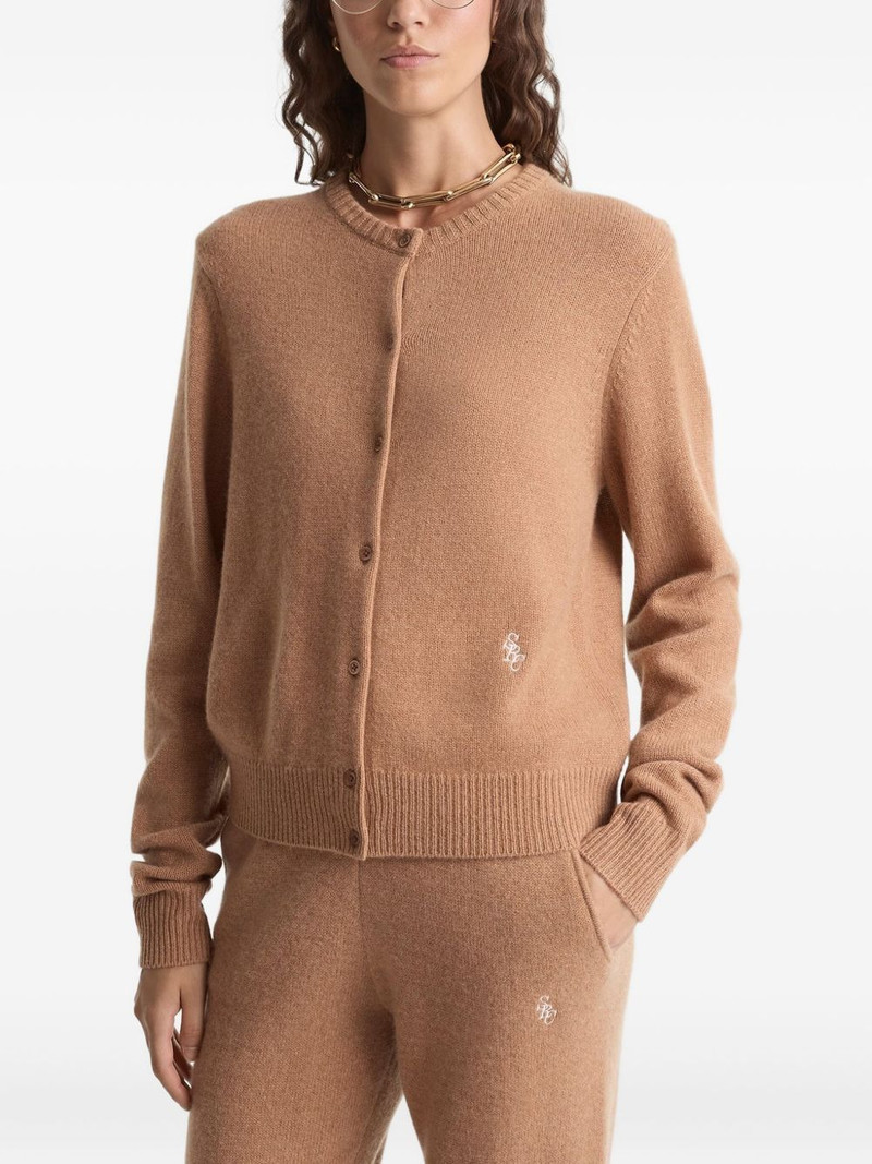 Sporty & Rich button embroidered cardigan outlook