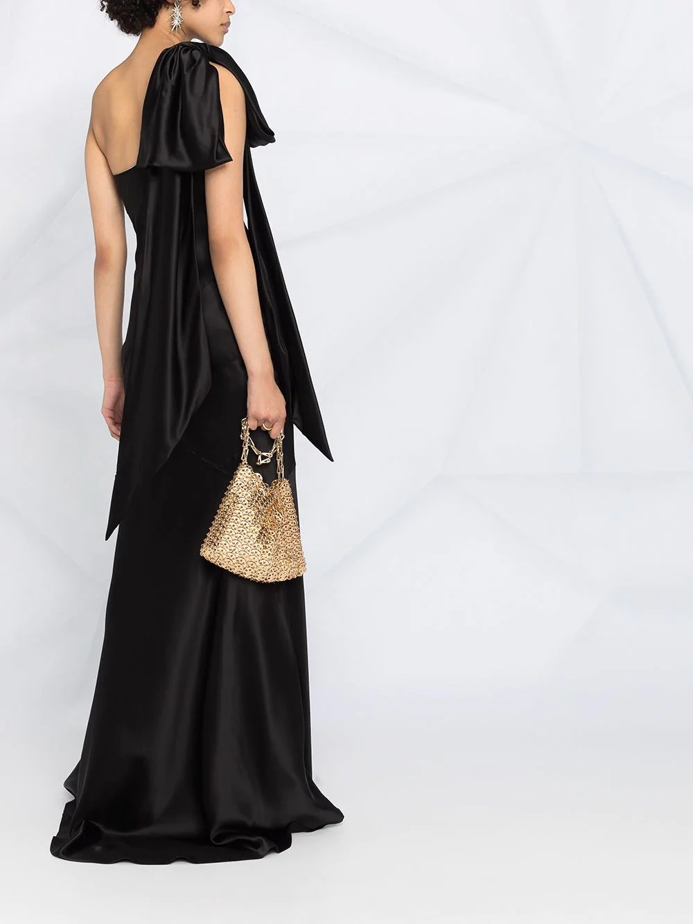 one-shoulder floor-length dress - 6