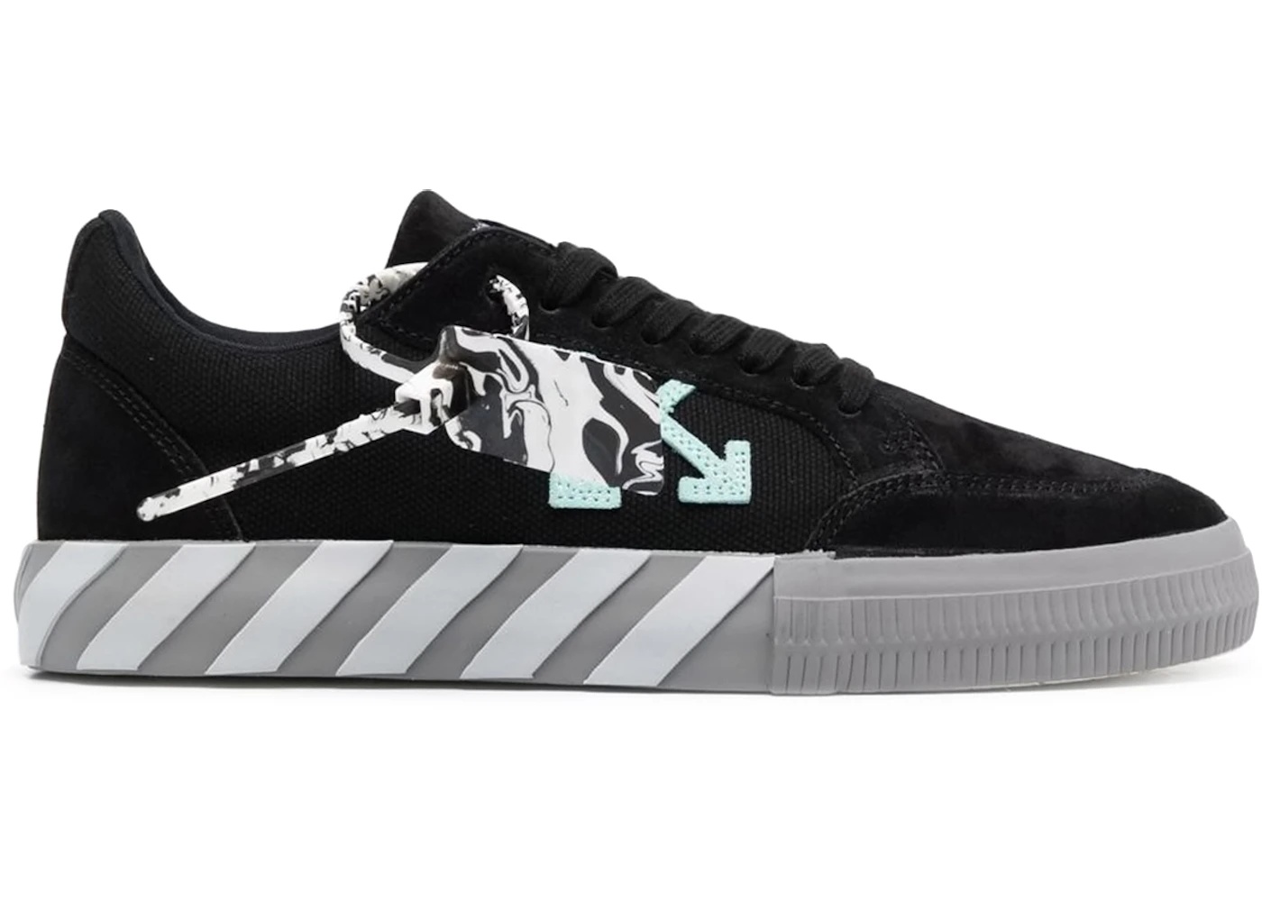 OFF-WHITE Vulc Low Black Grey Light Blue - 1