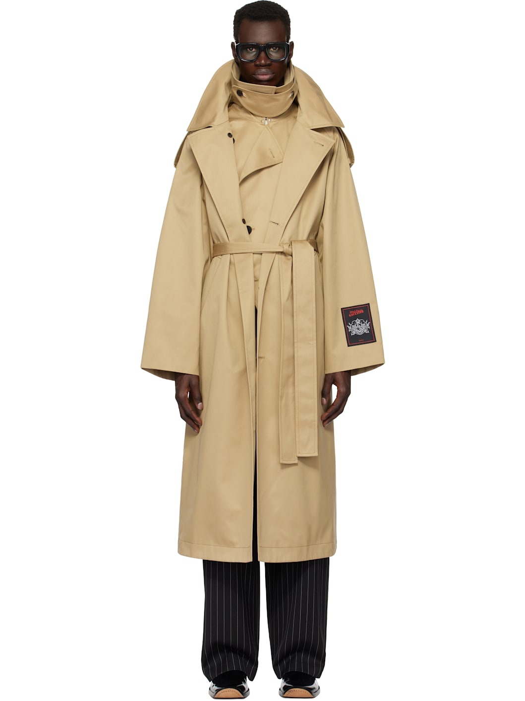 Beige 'The Deconstructed' Trench Coat - 1
