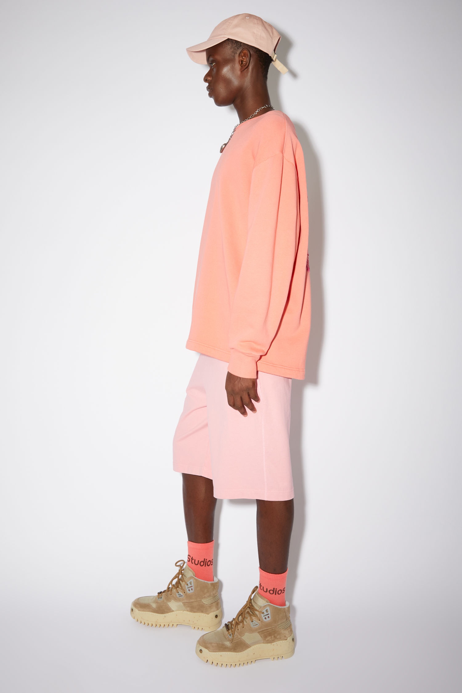 Ribbed logo socks - Blossom pink - 3