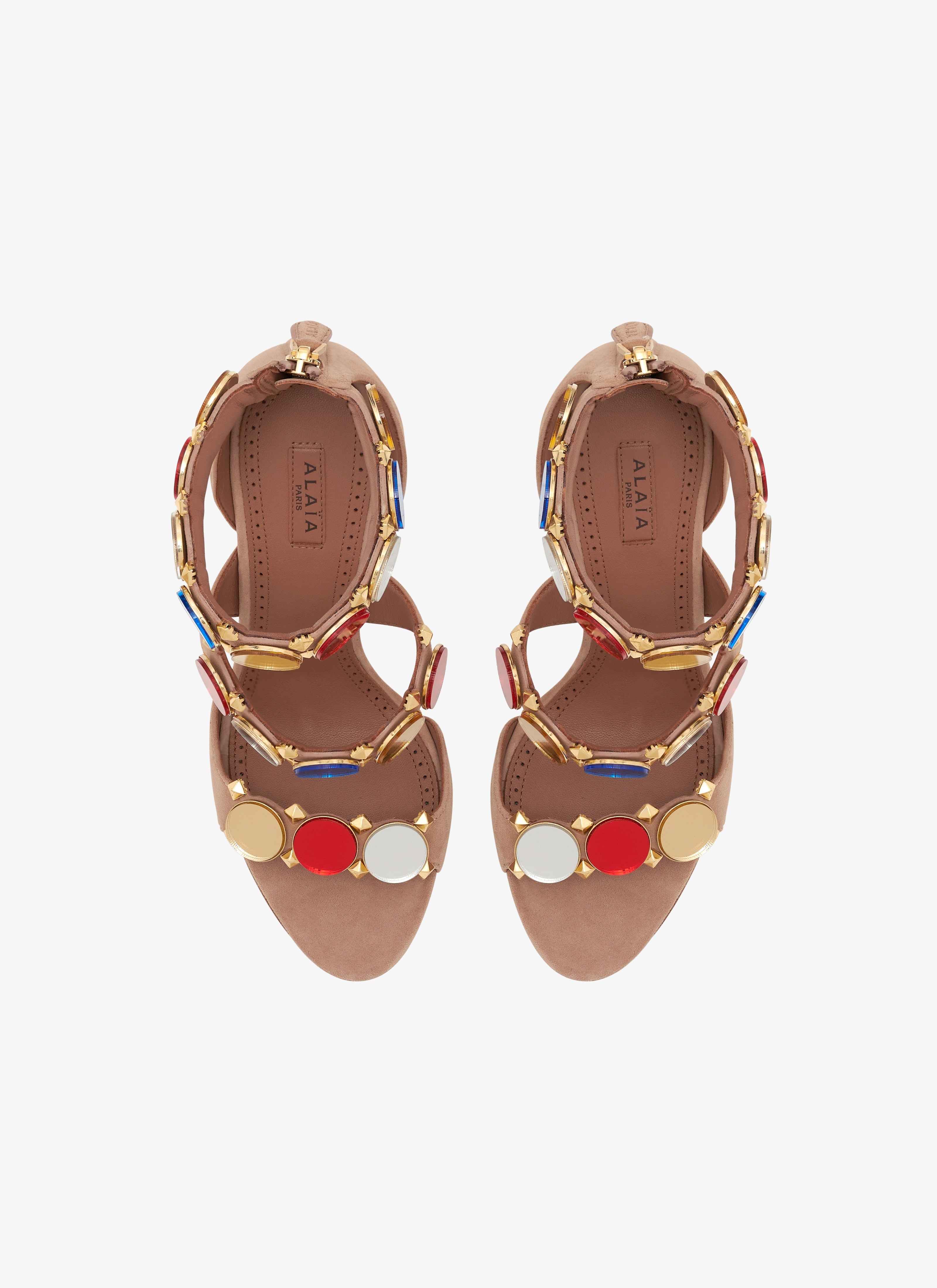 BOMBE SANDALS IN SUEDE GOATSKIN - 2