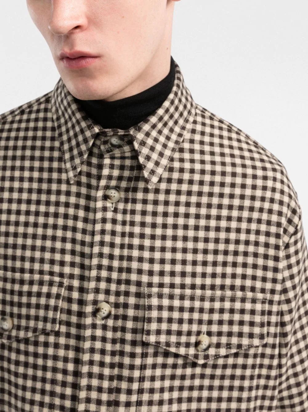 gingham check shirt - 5