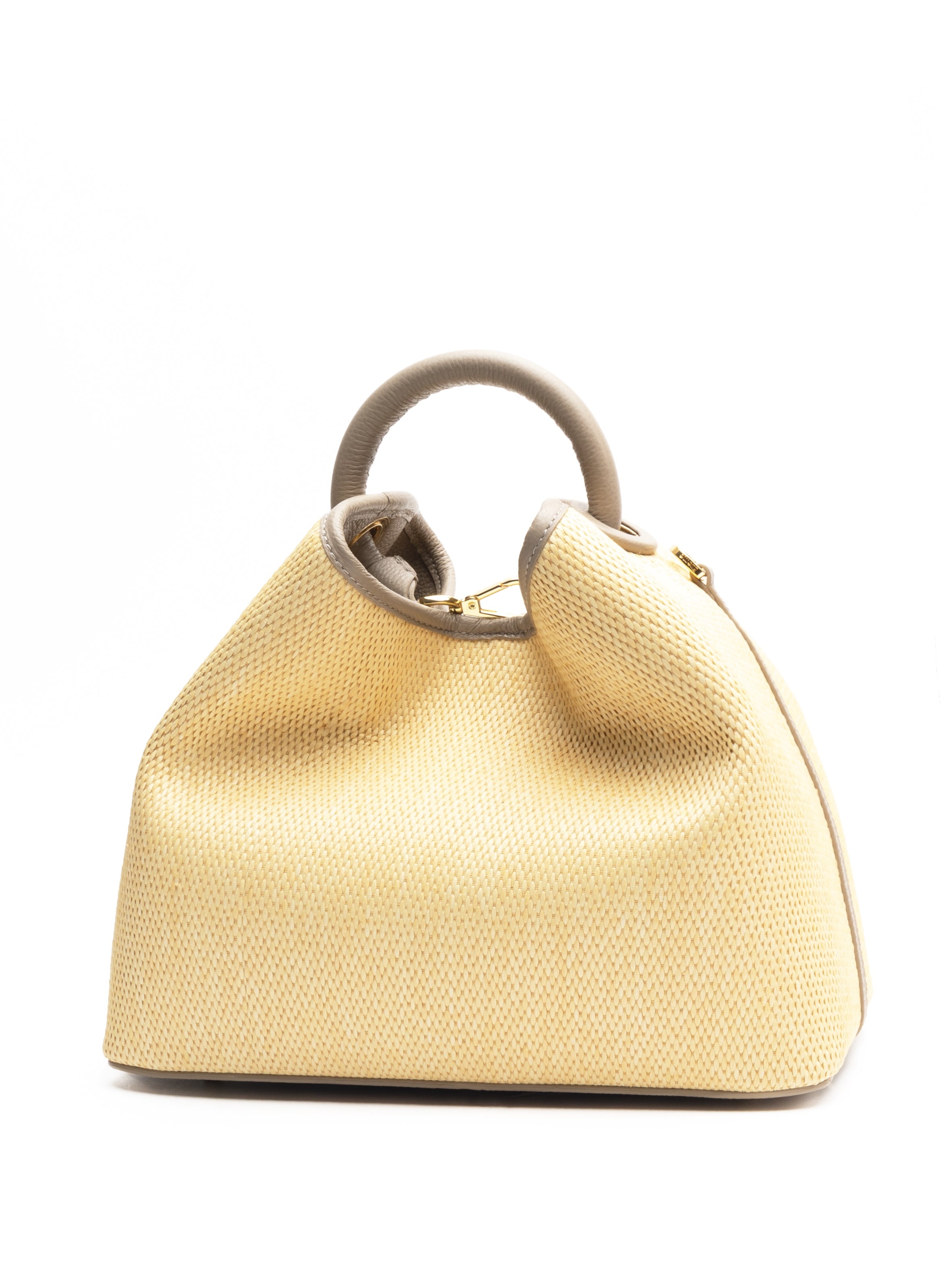 Raisin Raffia/Leather Natural/Taupe-Pre order delivery in 2 weeks - 2