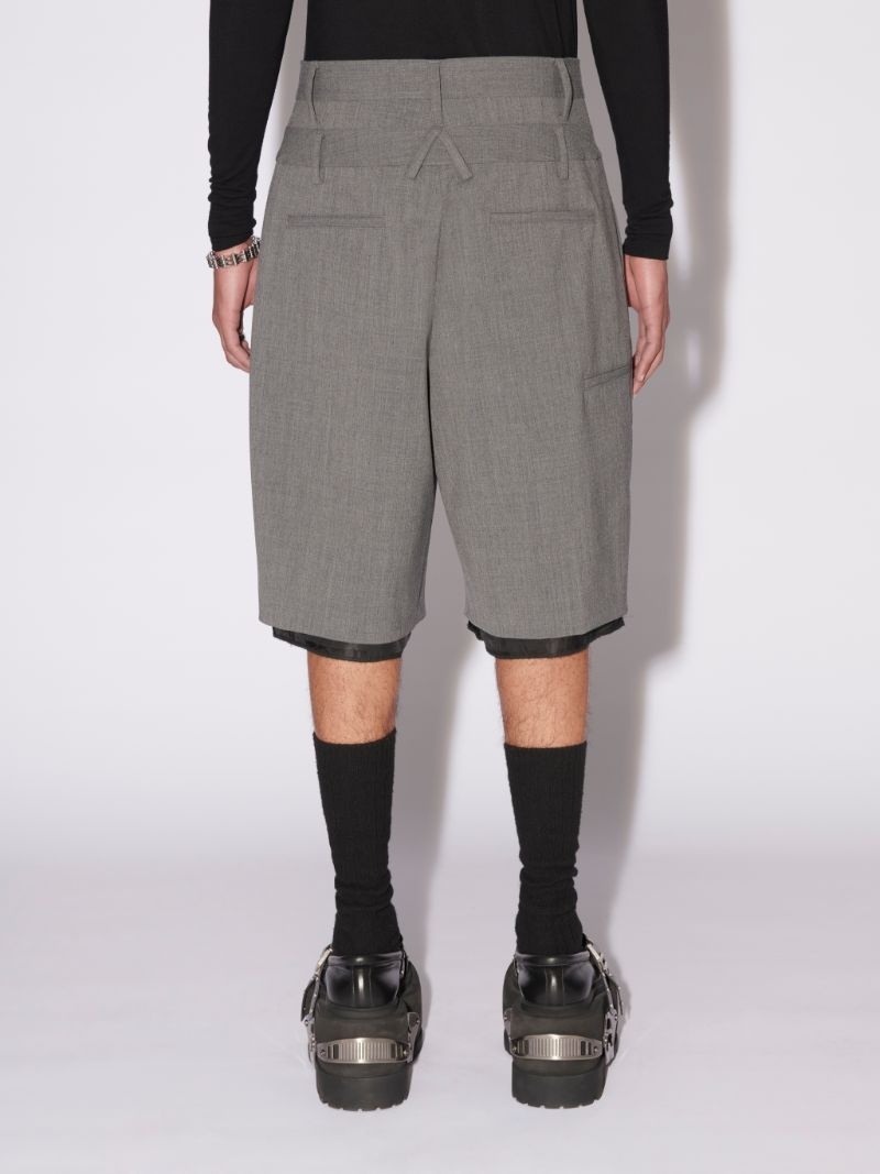 DOUBLE BELTED SHORTS - 4