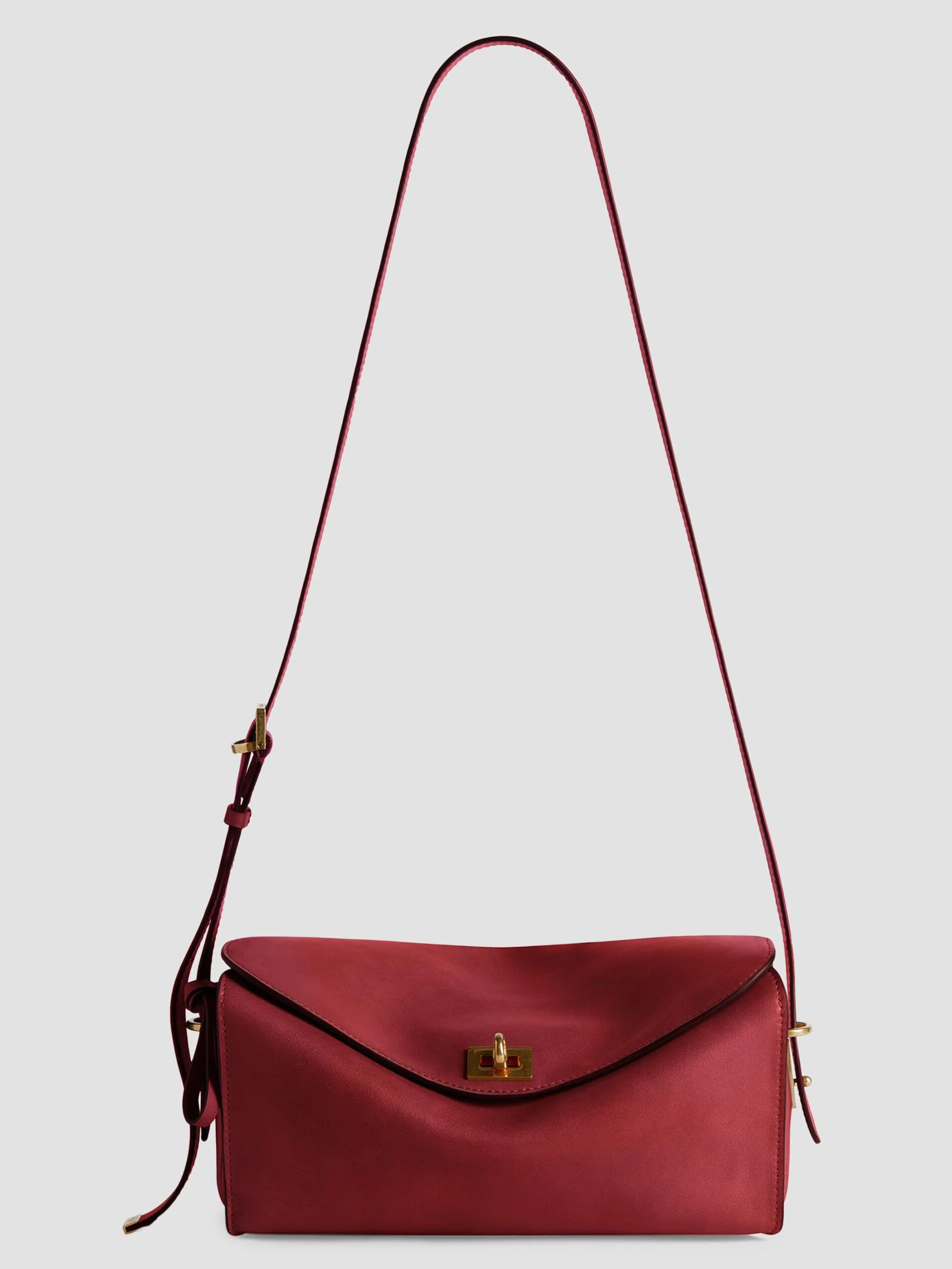 Women's Le 7 Medium Shoulder Bag - Ruby Moka - 1