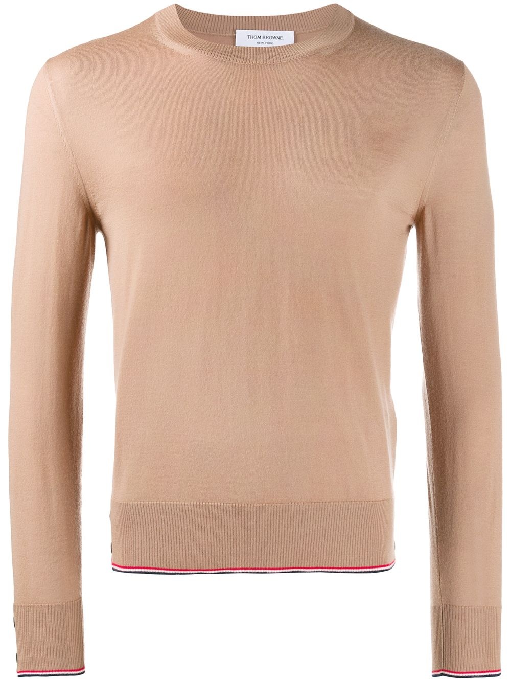 Camel Cashmere crew neck Pullover - 1