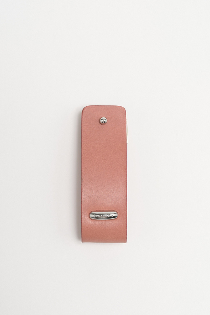 Pierced Key Holder Tasty Pink Leather 1