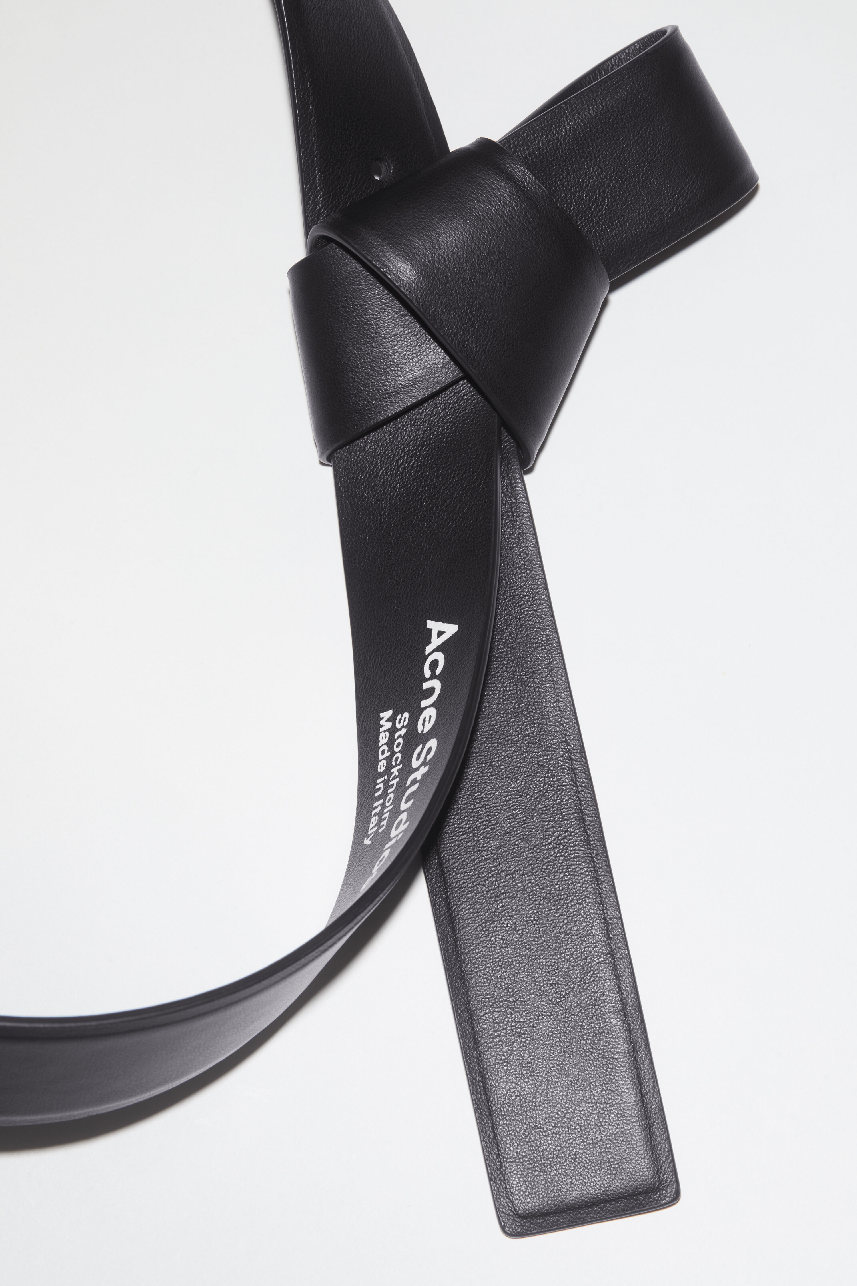 Musubi leather belt - Black - 4