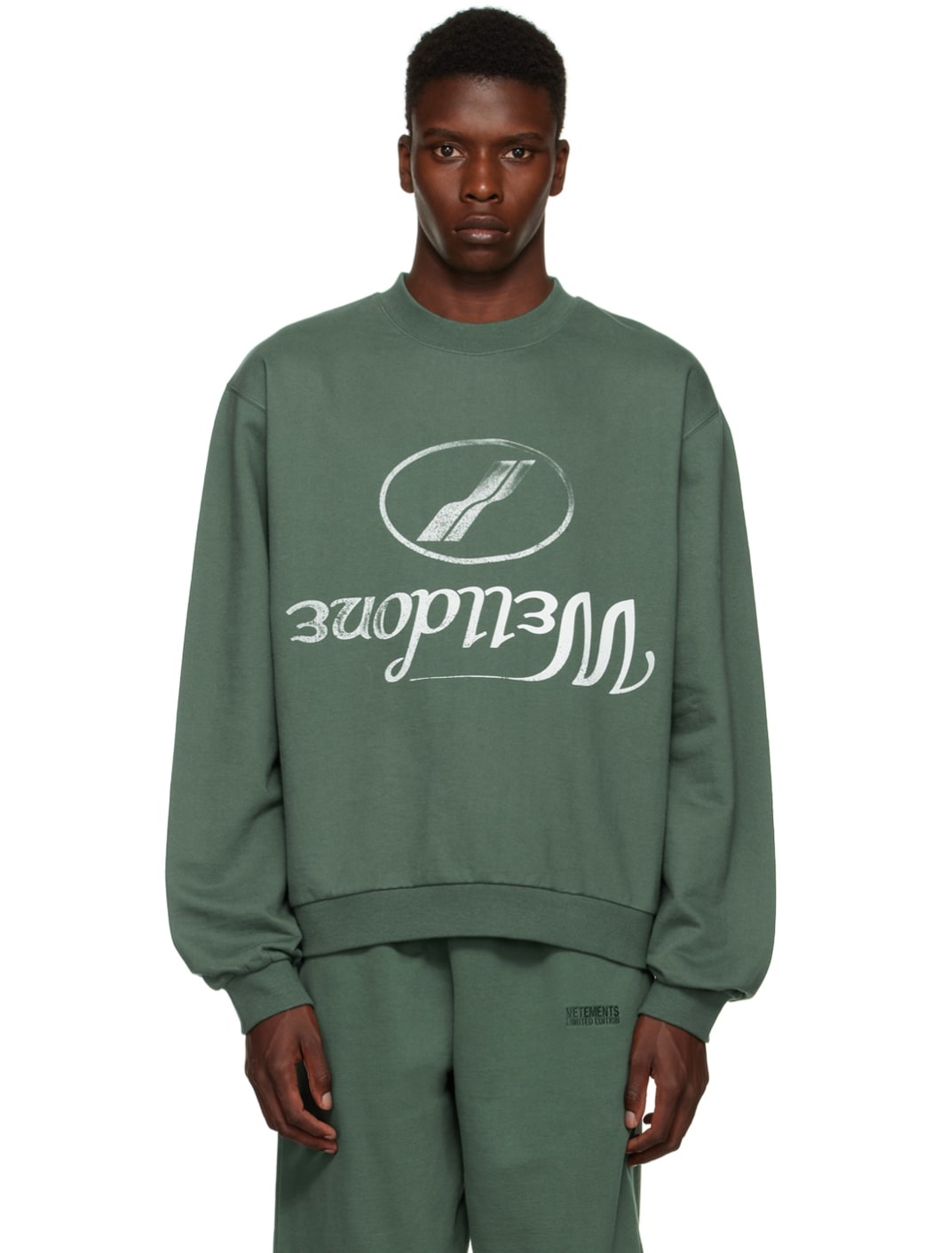 Green Reversed Sweatshirt - 1