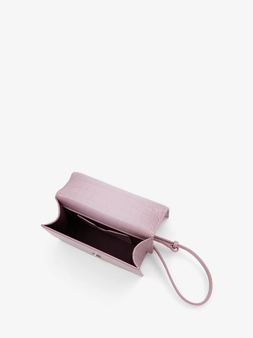 Women's Mini Jewelled Satchel in Antique Pink - 4