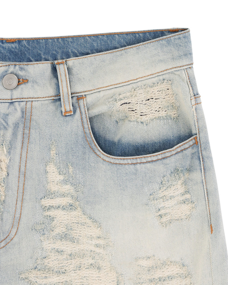 DESTROYED EMBROIDERY JEAN 10
