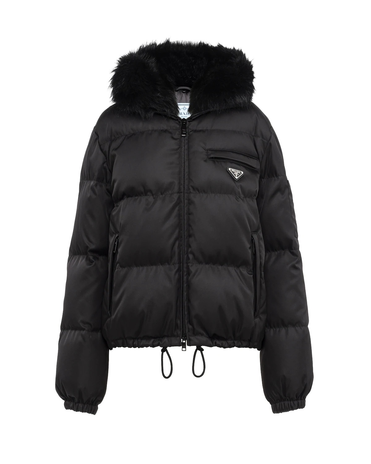 Re-Nylon gabardine puffer jacket - 1