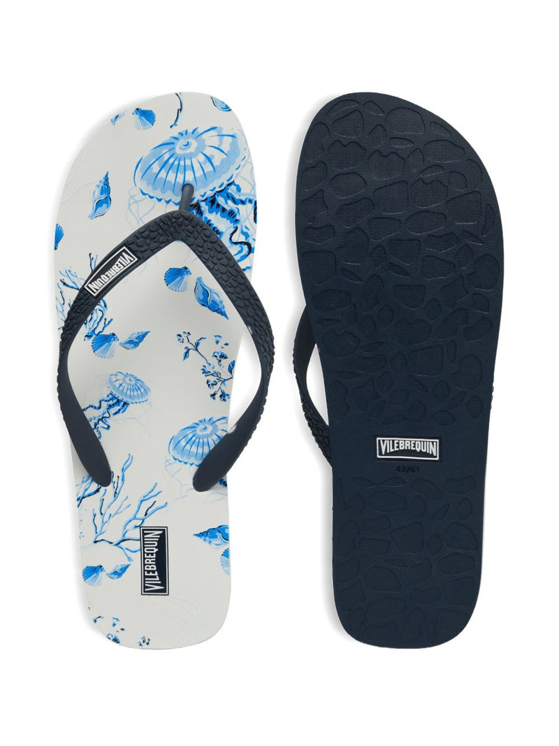 Vilebrequin beach-print flip flops outlook