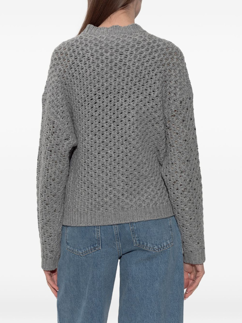 embellished open-knit sweater 4