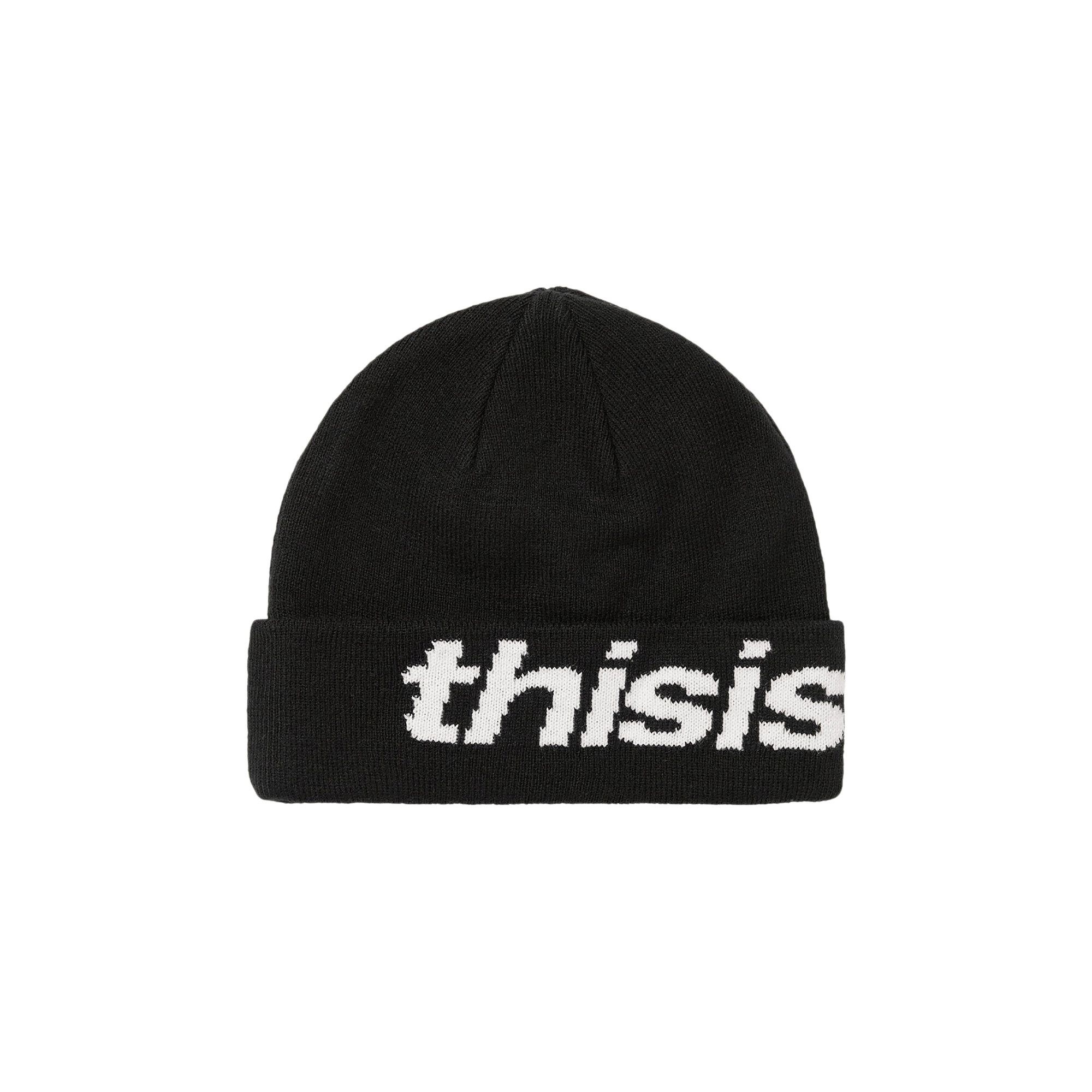 thisisneverthat HSP-Logo Big Cuff Beanie 'Black' - 1