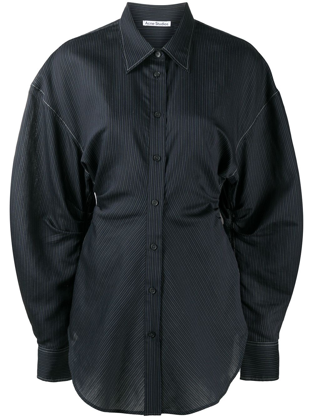 structured pinstripe shirt - 1