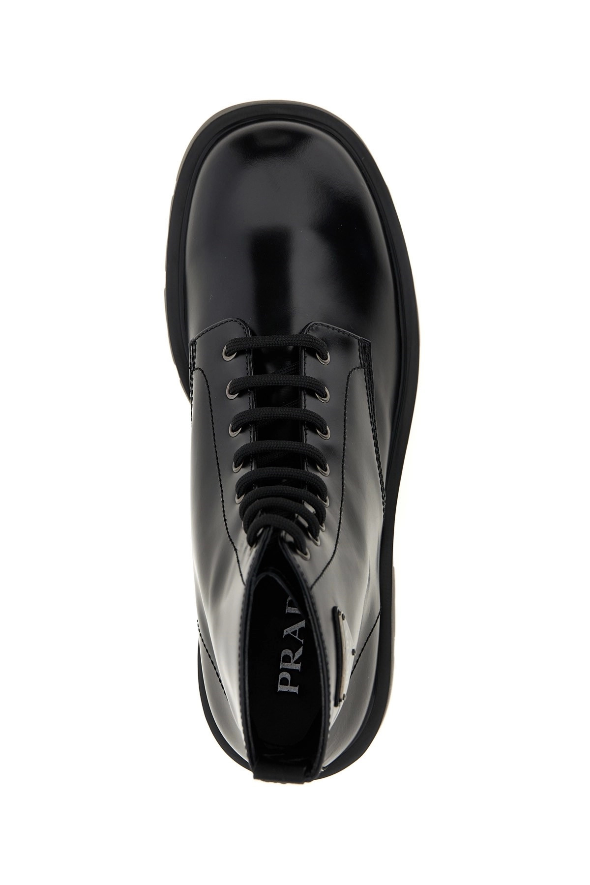 Logo brushed leather ankle boots - 4
