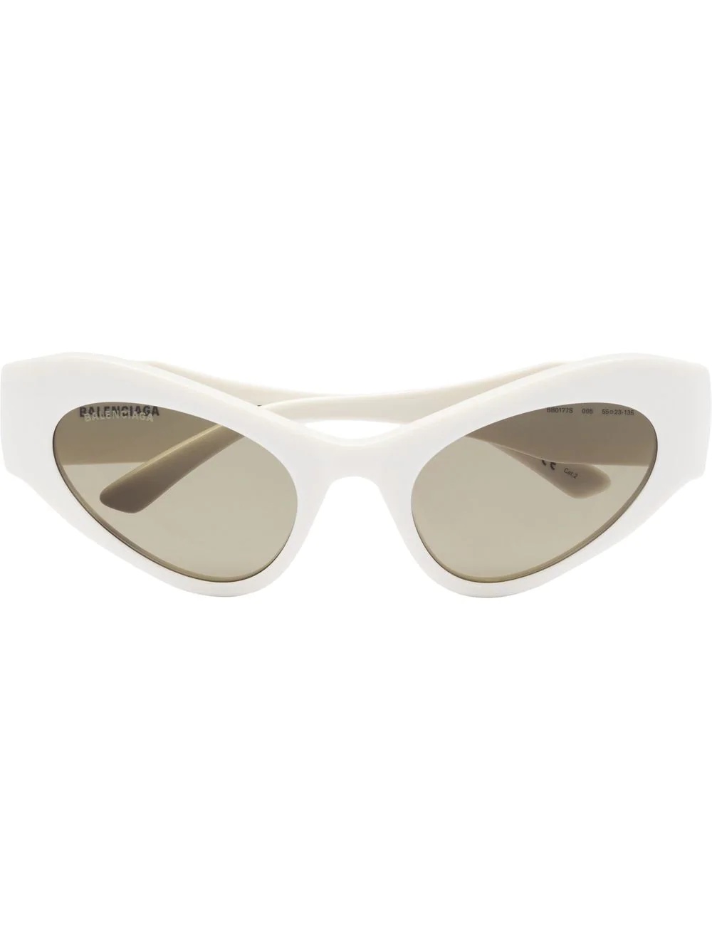 elongated cat-eye frame sunglasses - 1