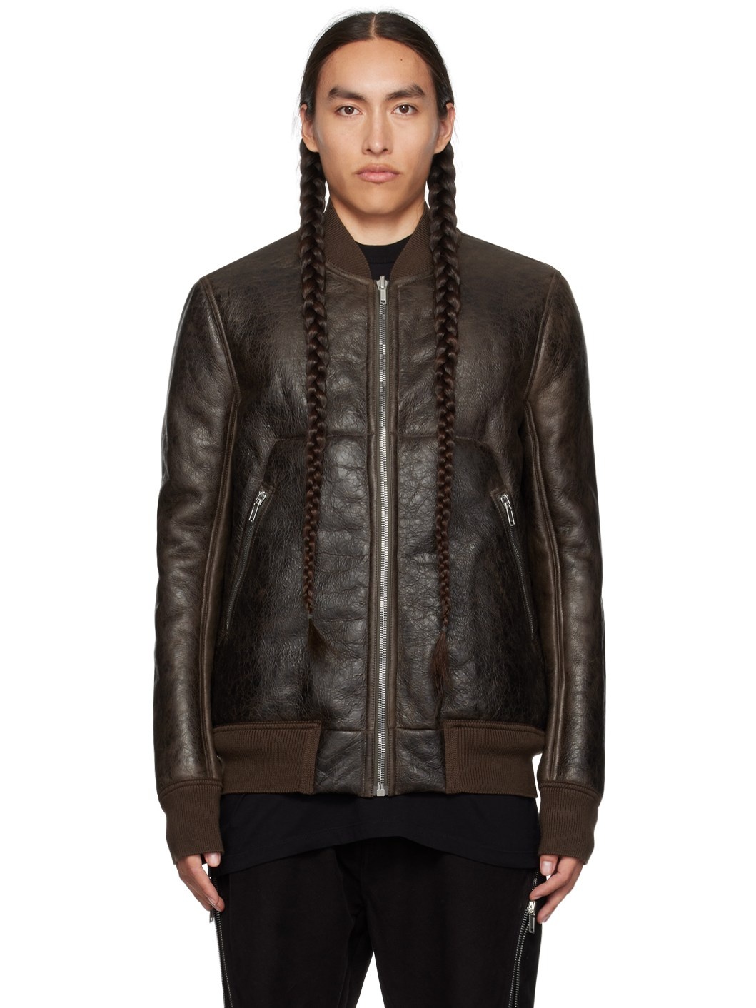 ジャケット・アウター Rick Owens classic flight leather jacket Rick Owens classic flight leather jacket