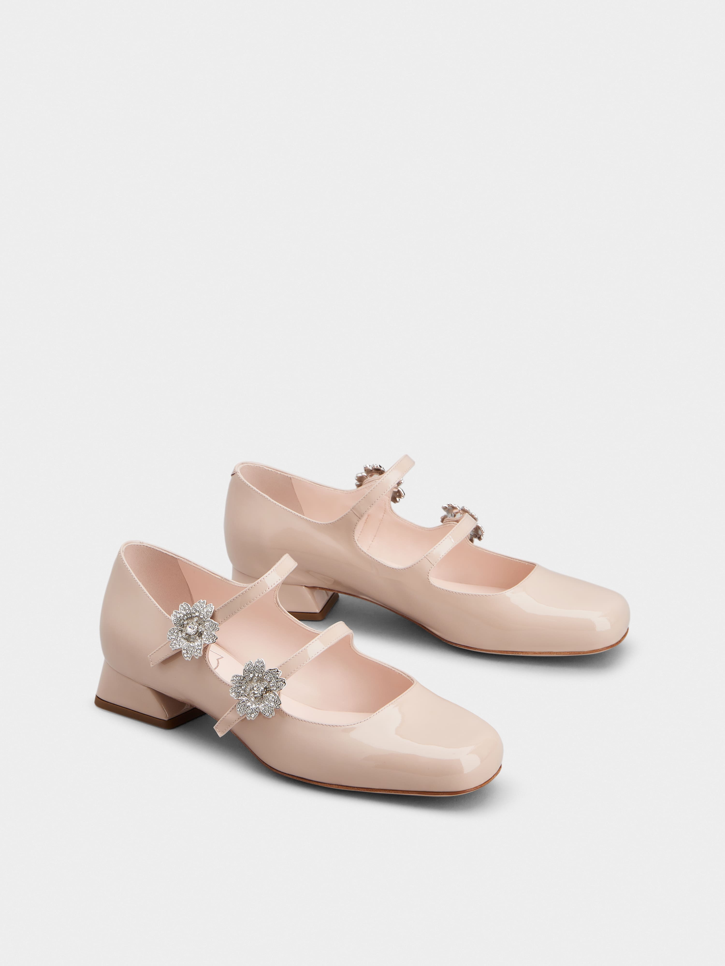Bouquet Strass Babies Ballerinas in Patent Leather - 2