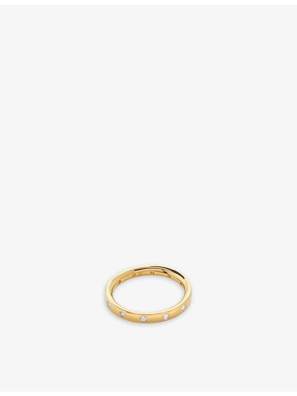 Fiji Gem 18ct Yellow Gold-Plated Vermeil And 0.18ct Brilliant-Cut Lab-Grown Diamond Ring - 1
