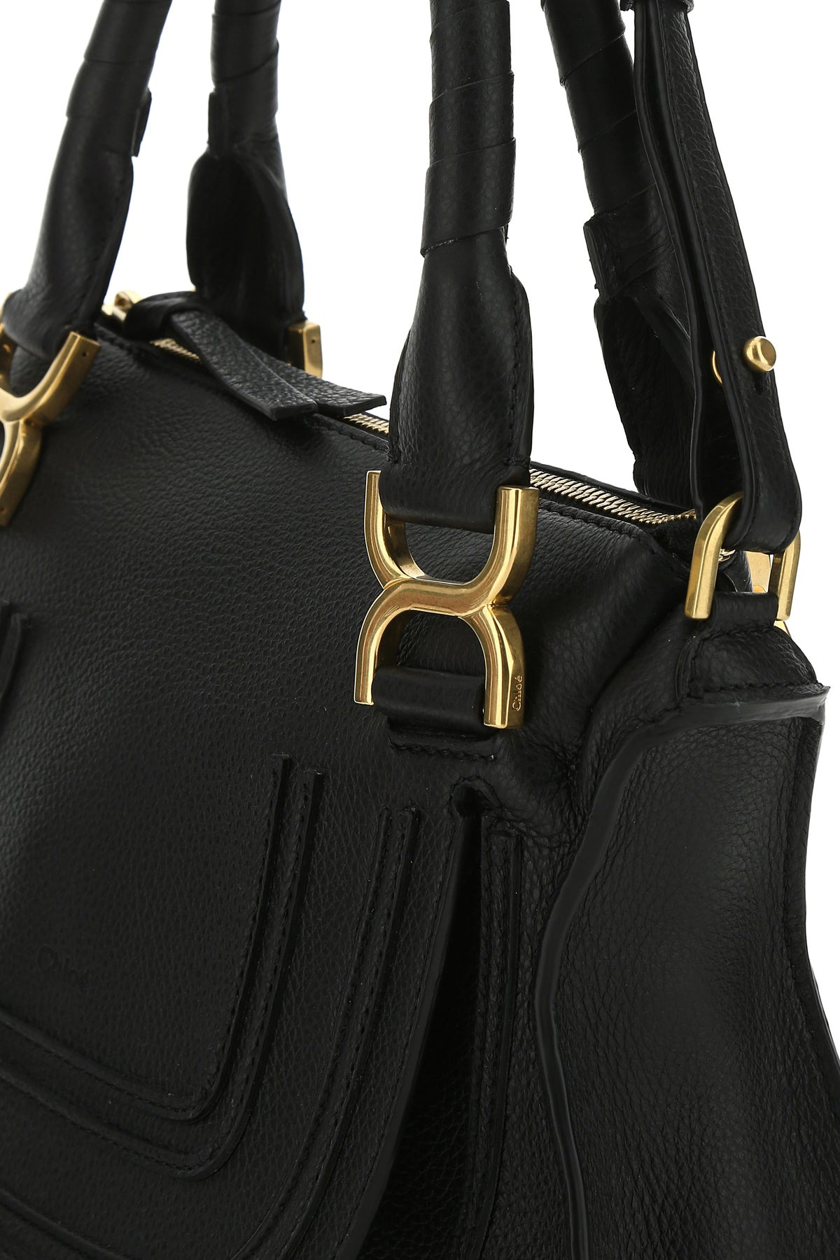 Black leather medium Marcie handbag - 4