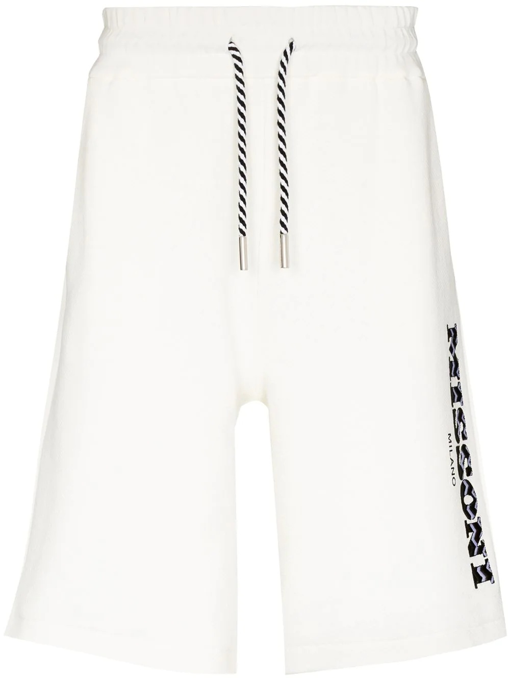 logo-embroidered track shorts - 1