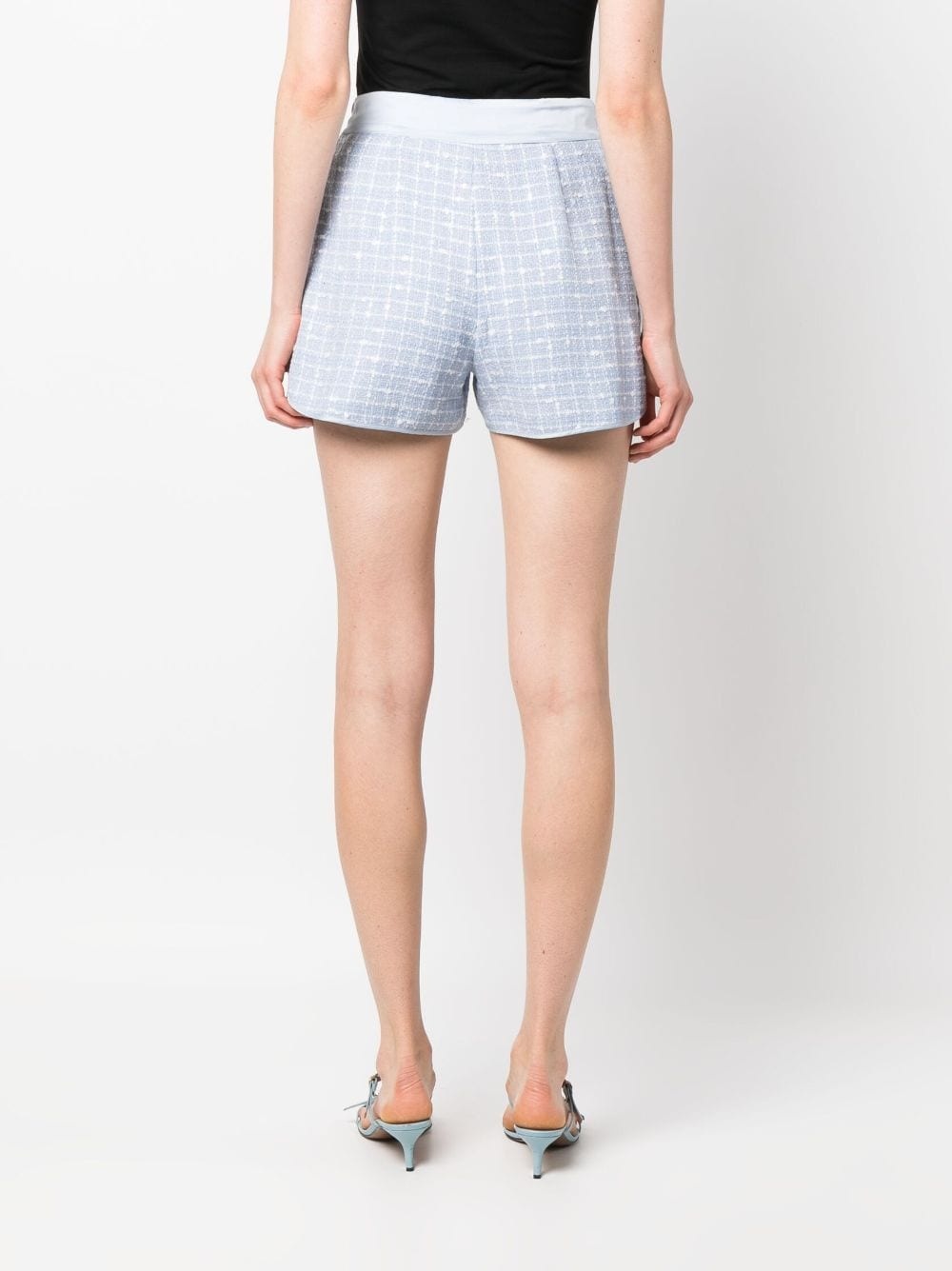 bouclé gathered shorts - 4