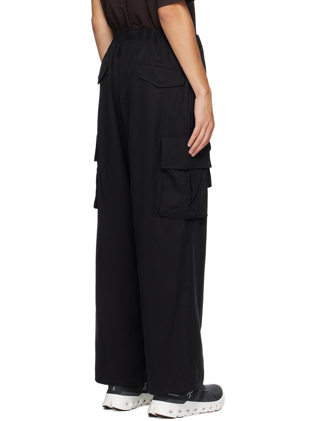 Black Belted Cargo Pants - 3