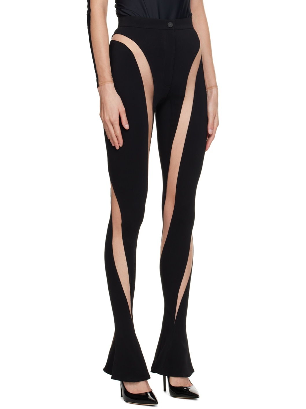 Black Spiral Trousers - 2