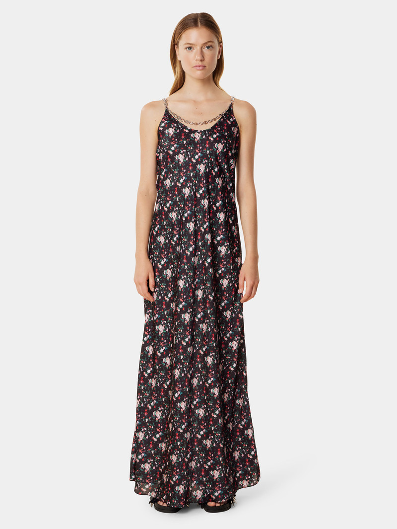 rabanne LONG FLORAL DRESS outlook