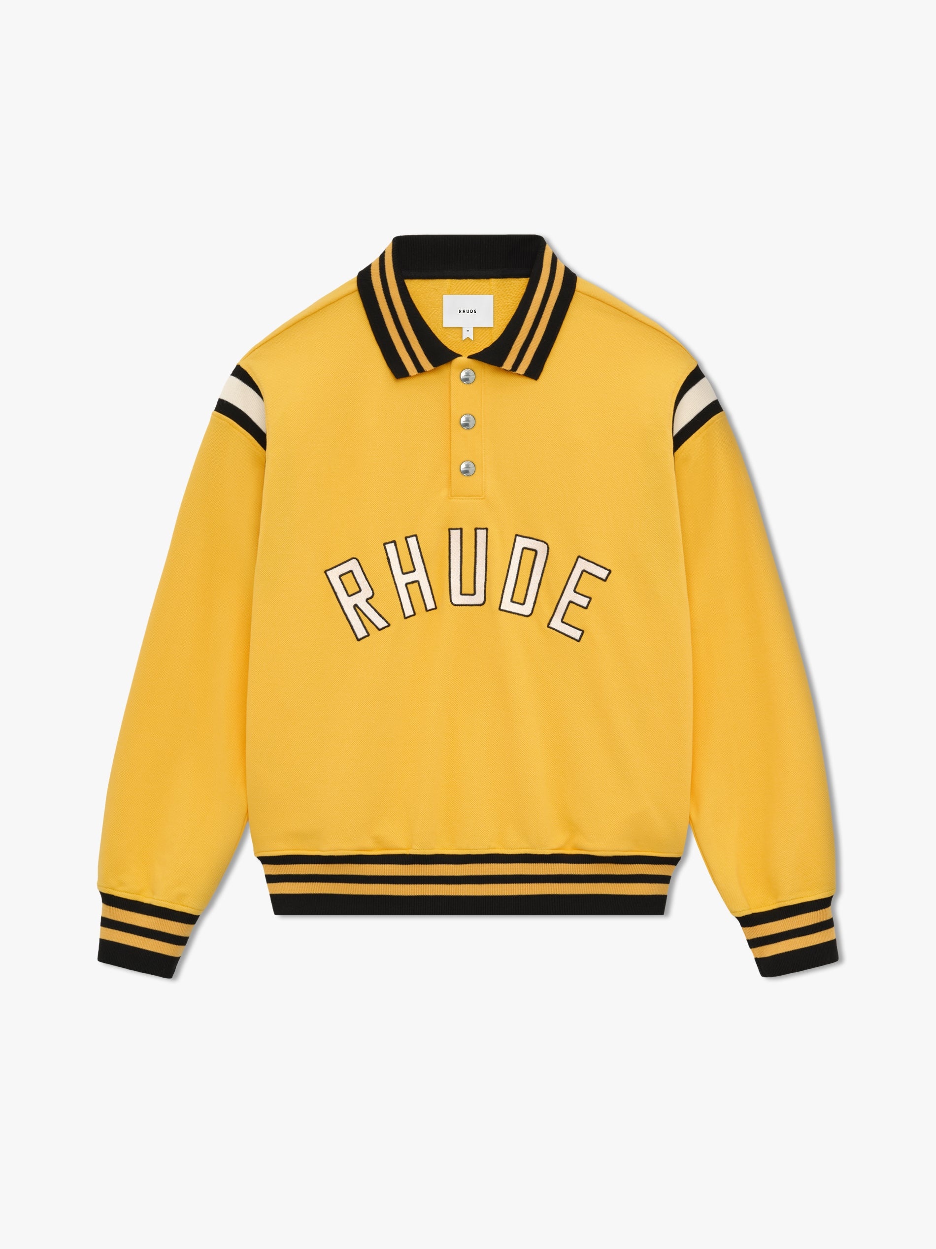 RHUDE LS WARM UP POLO - 1