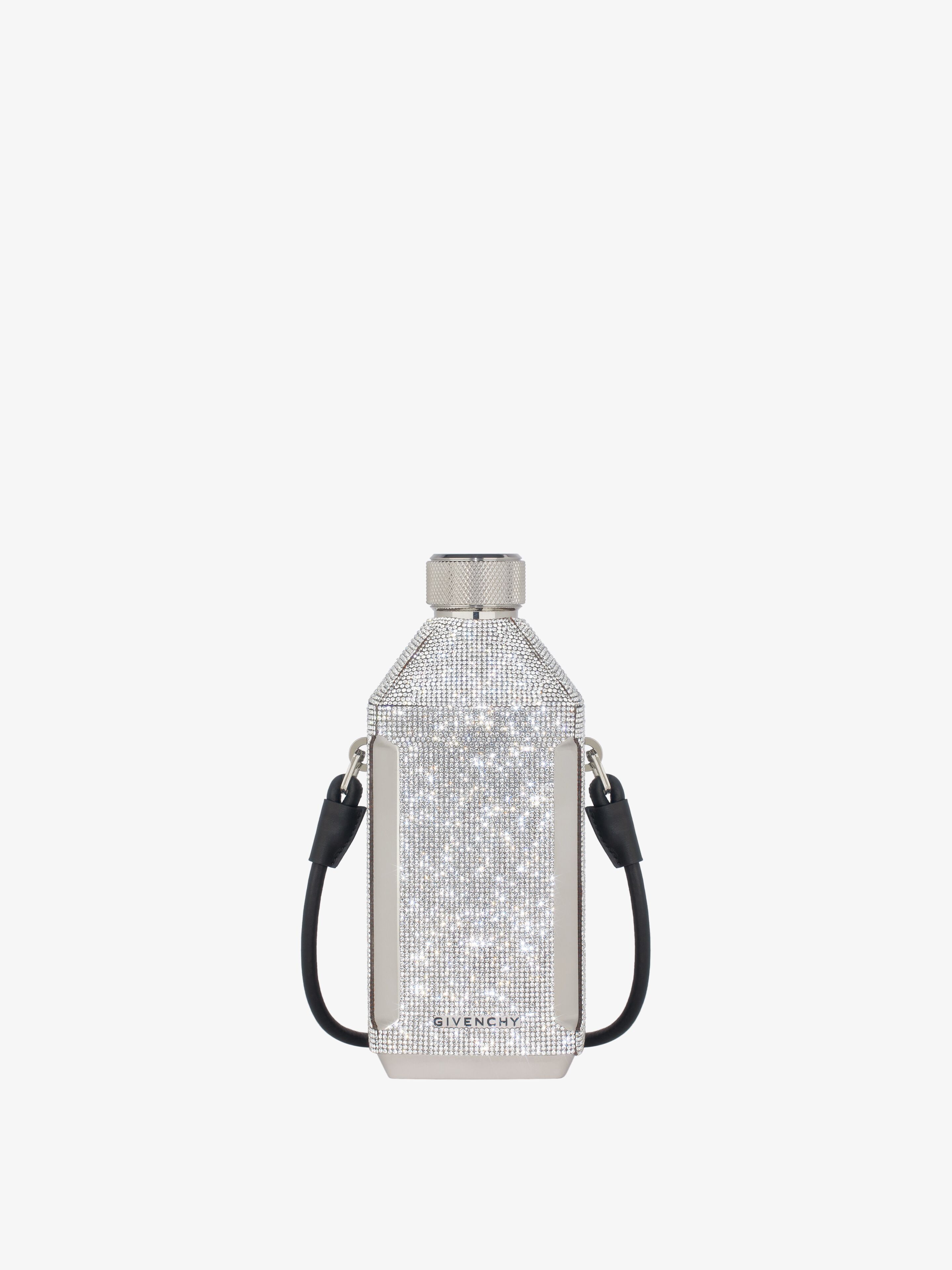 GIVENCHY 4G FLASK IN METAL AND STRASS WITH STRAP - 1