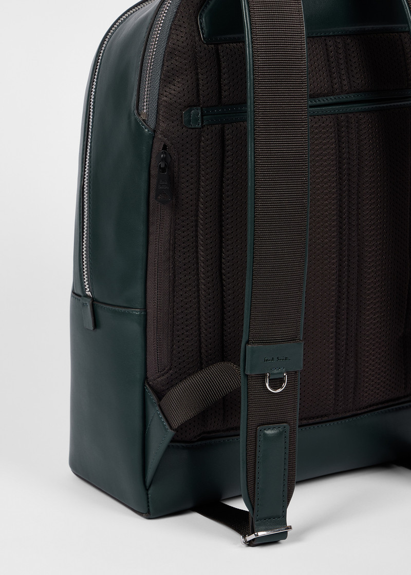 Teal Leather Backpack 7