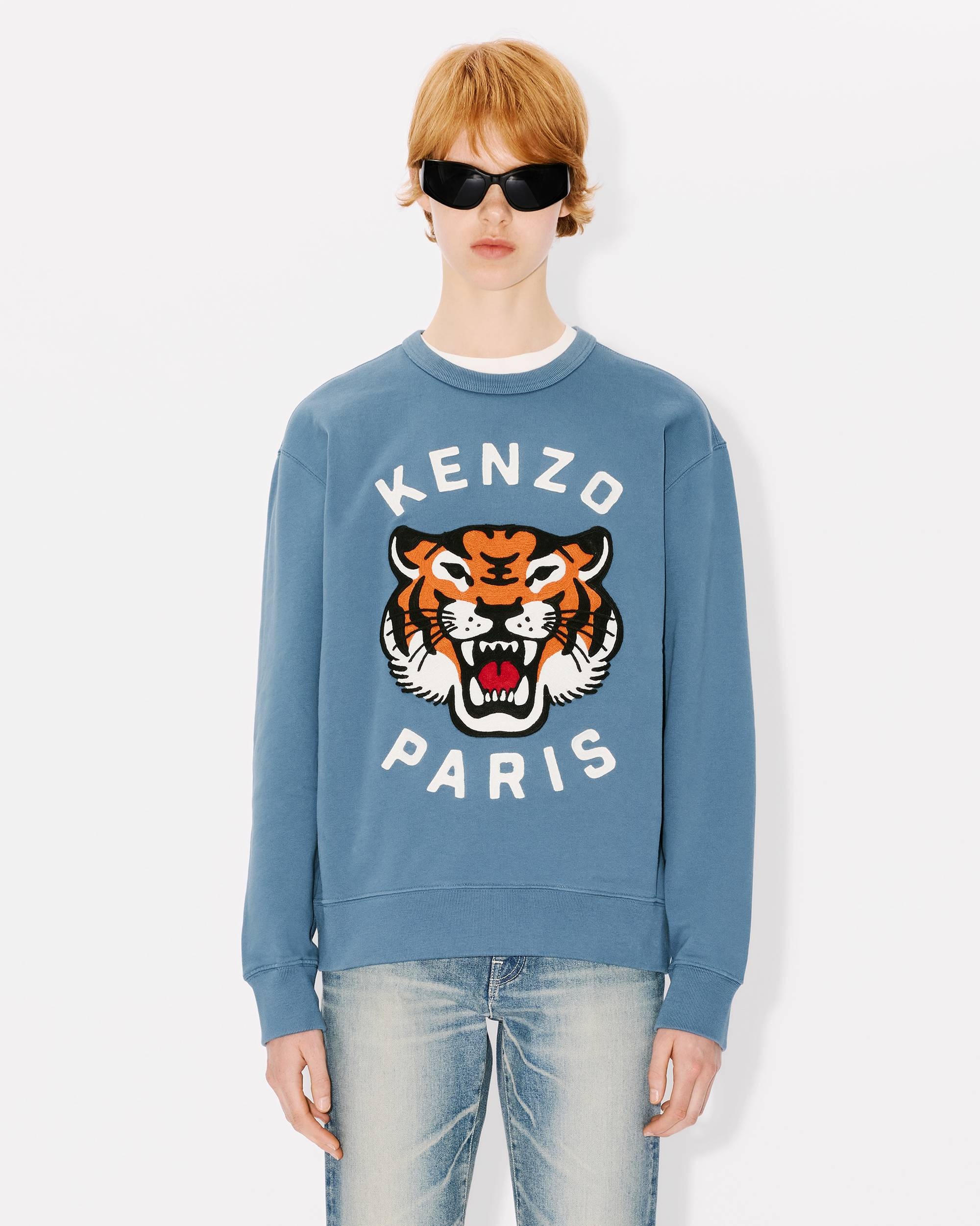 'Lucky Tiger' genderless embroidered sweatshirt - 3