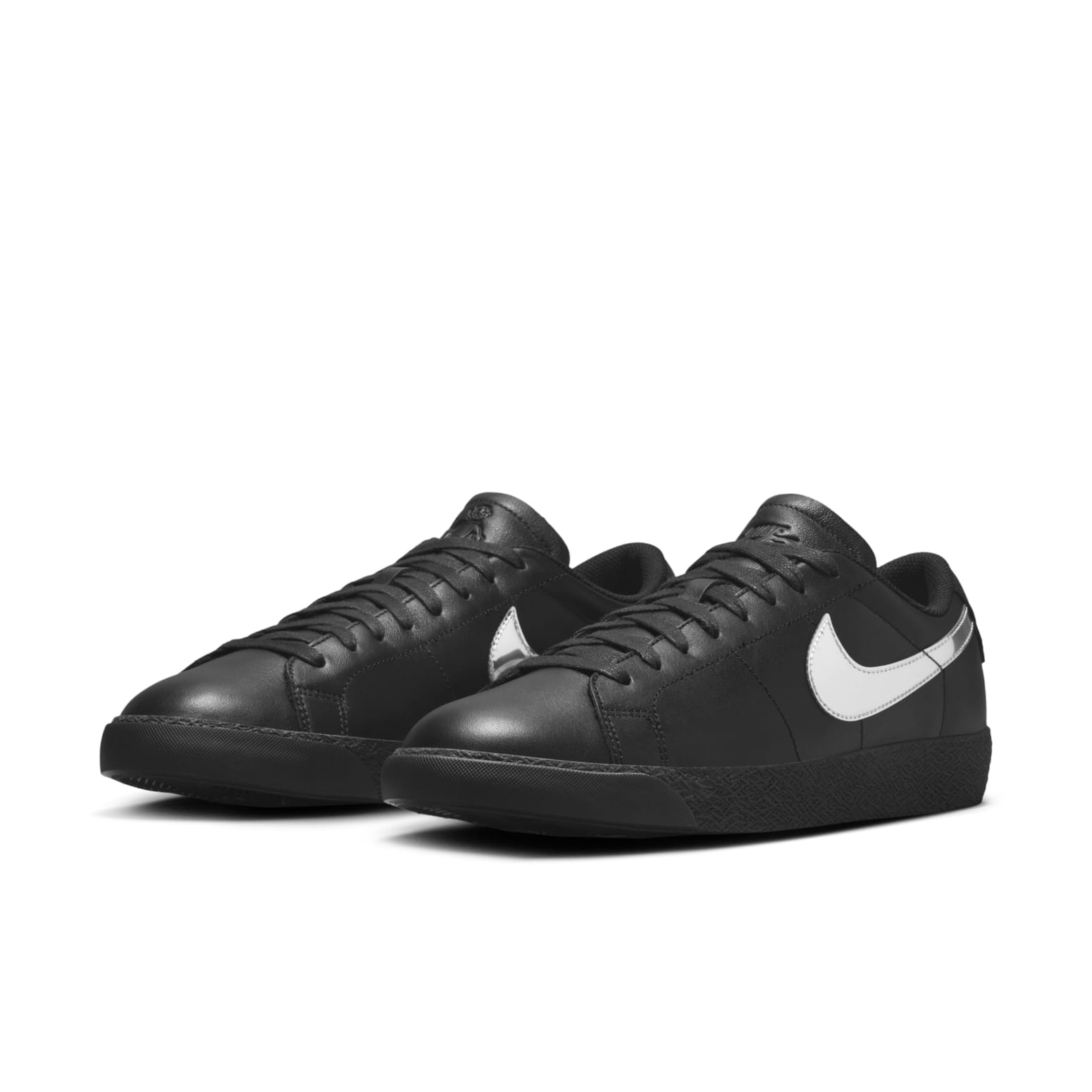 Nike x Dancer Skateboards SB Zoom Blazer Low 'Black Metallic Silver'  HJ6703-001 - 2