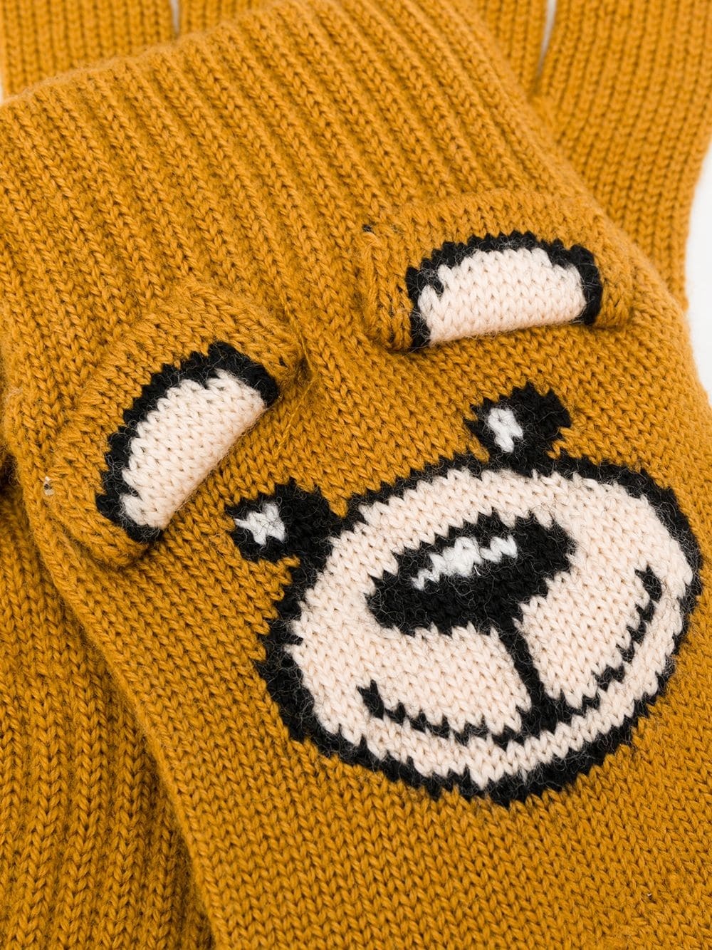 knitted teddy gloves - 2