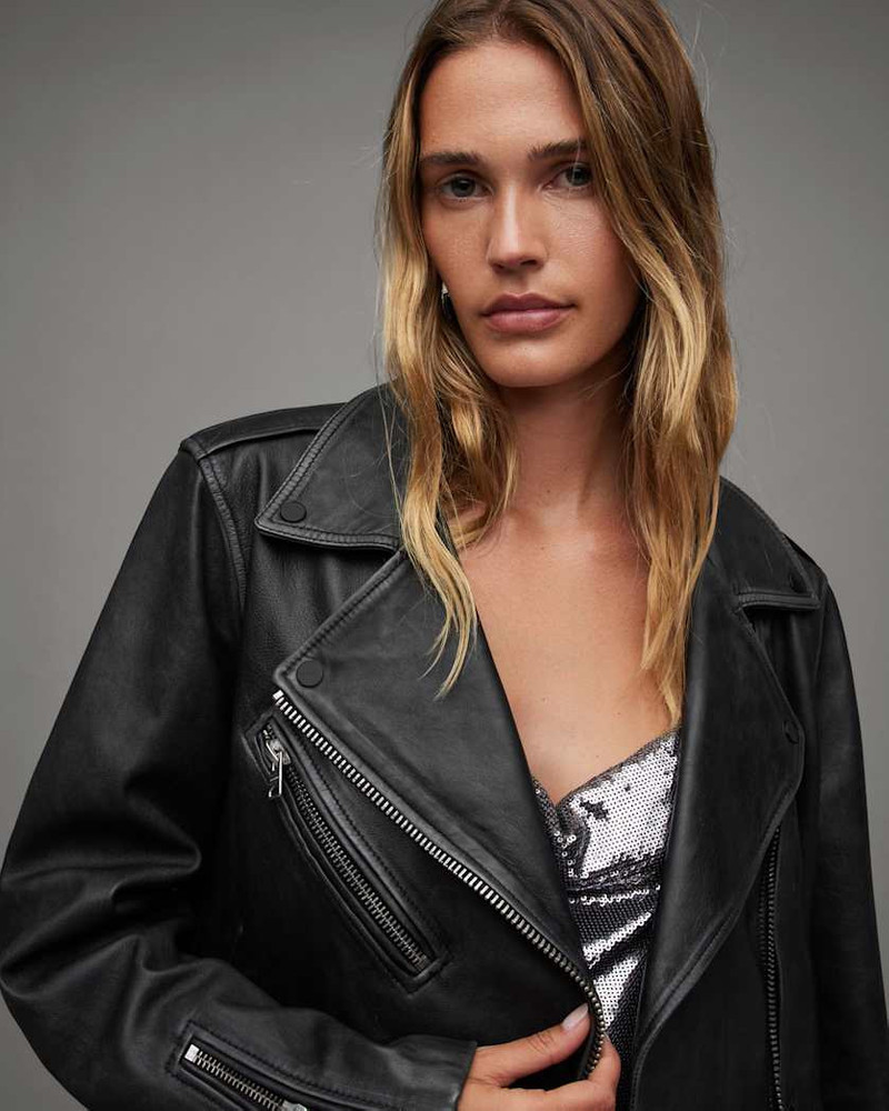 BILLIE OVERSIZED LEATHER BIKER JACKET 5