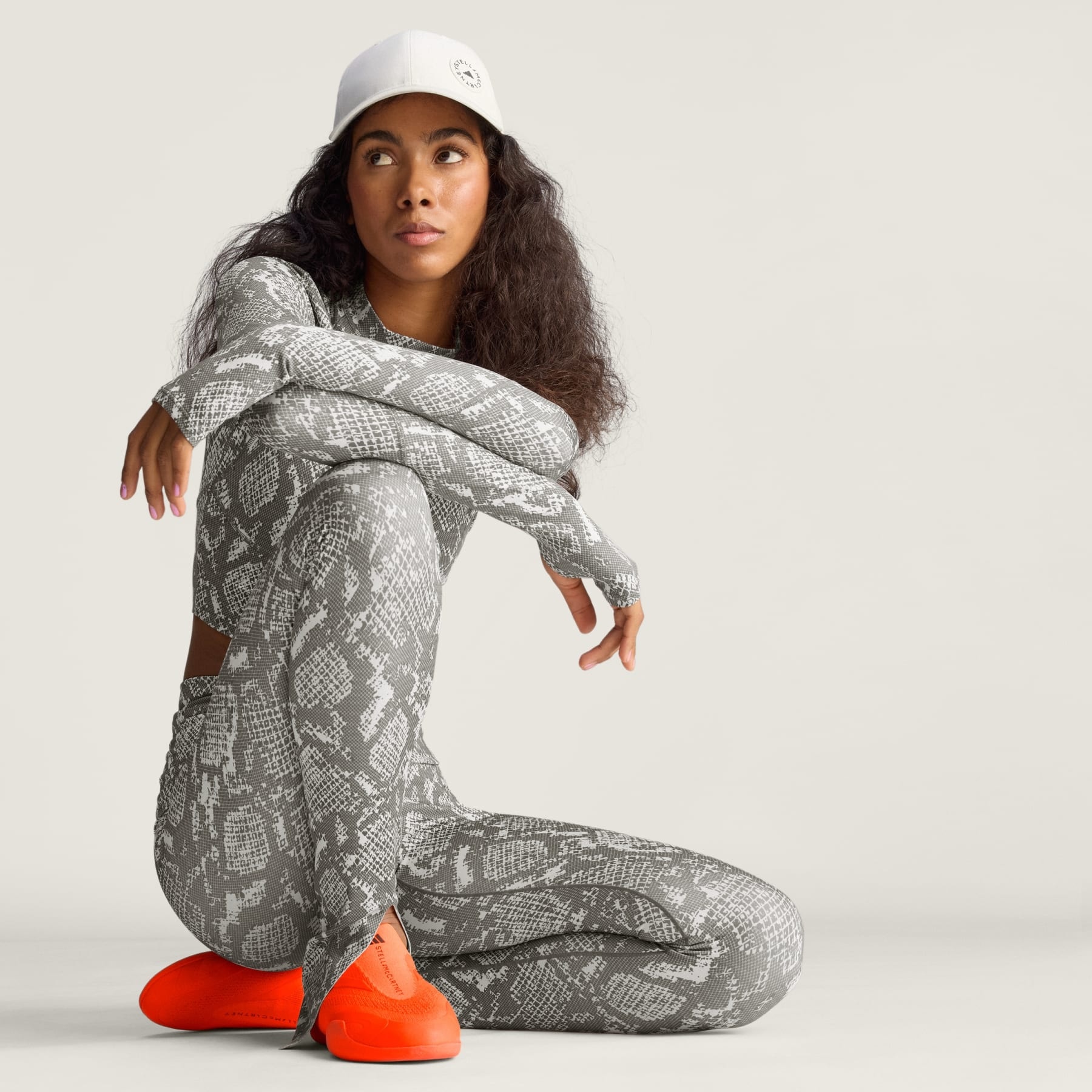 Adidas By Stella McCartney Training Rolltop Splitcuff Leggings Printed - 7