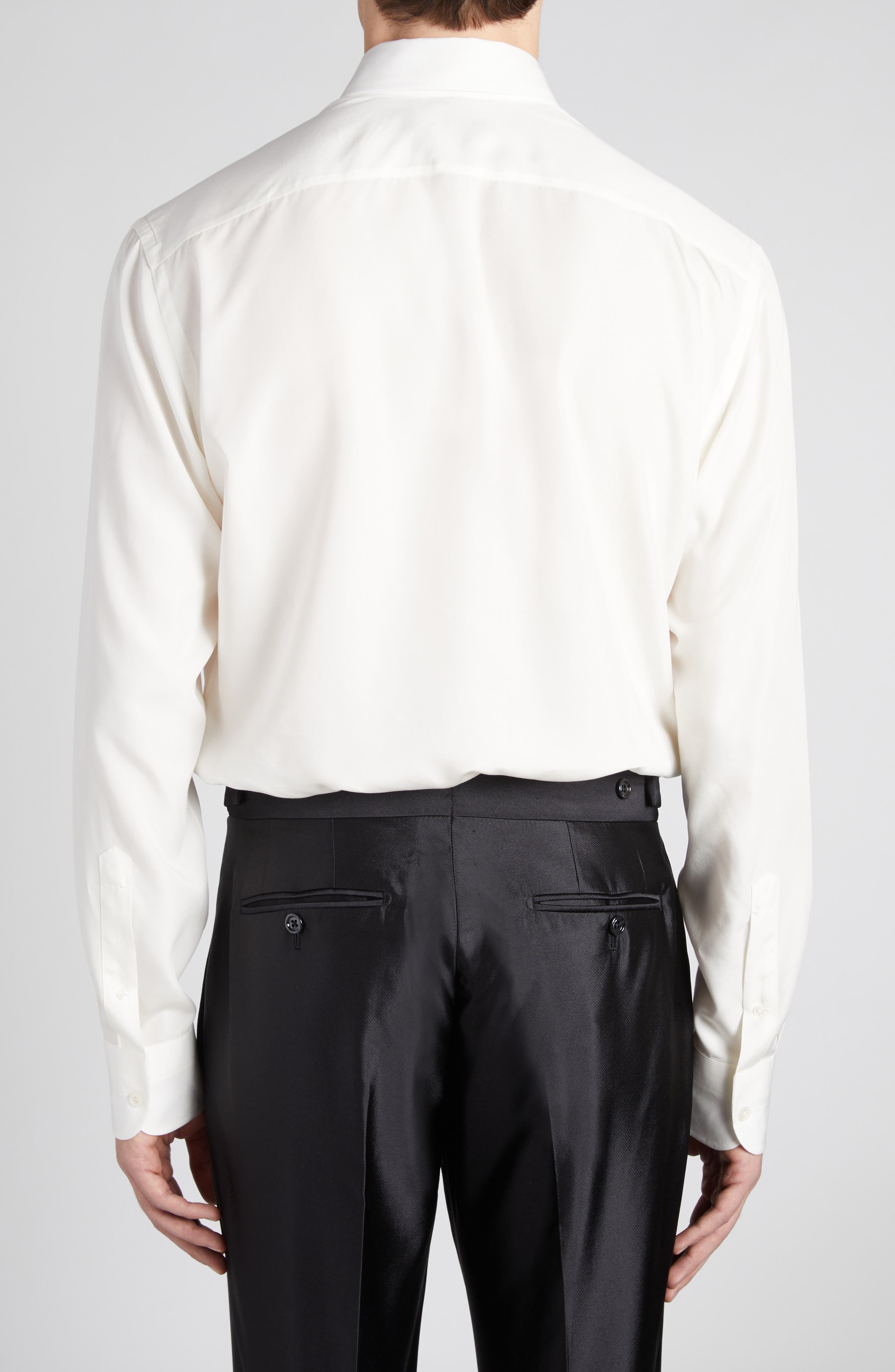 TOM FORD Parachute Fluid Fit Button-Down Shirt in Soft White at Nordstrom - 2