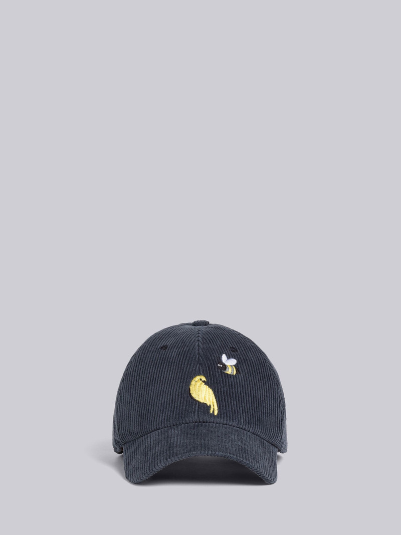 SATIN STITCH BIRDS AND BEES CLASSIC 6-PANEL BASEBALL CAP 1
