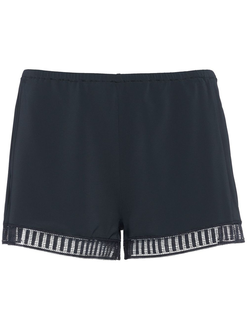 Sylvie Graphic lace-trim short 1