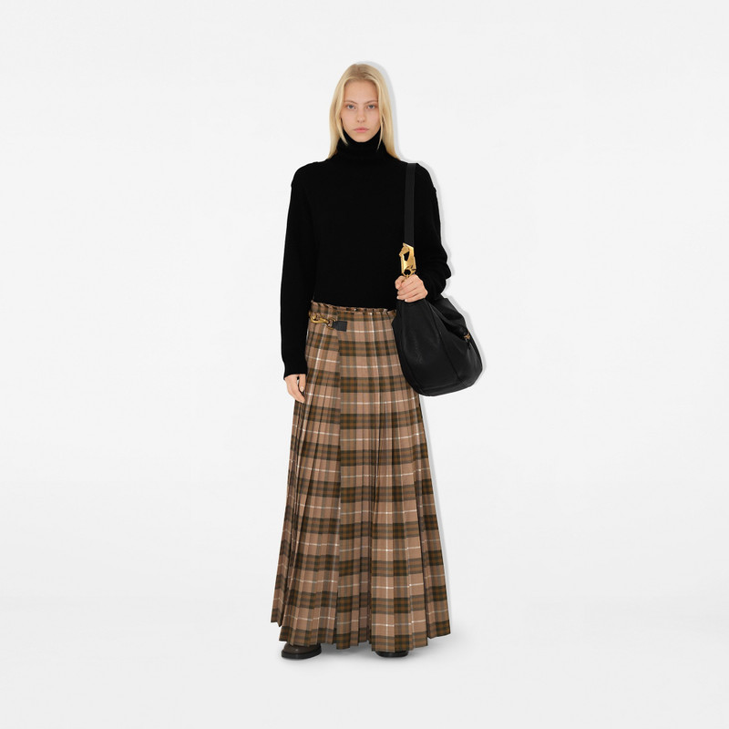 Burberry Check Wool Blend Maxi Kilt outlook