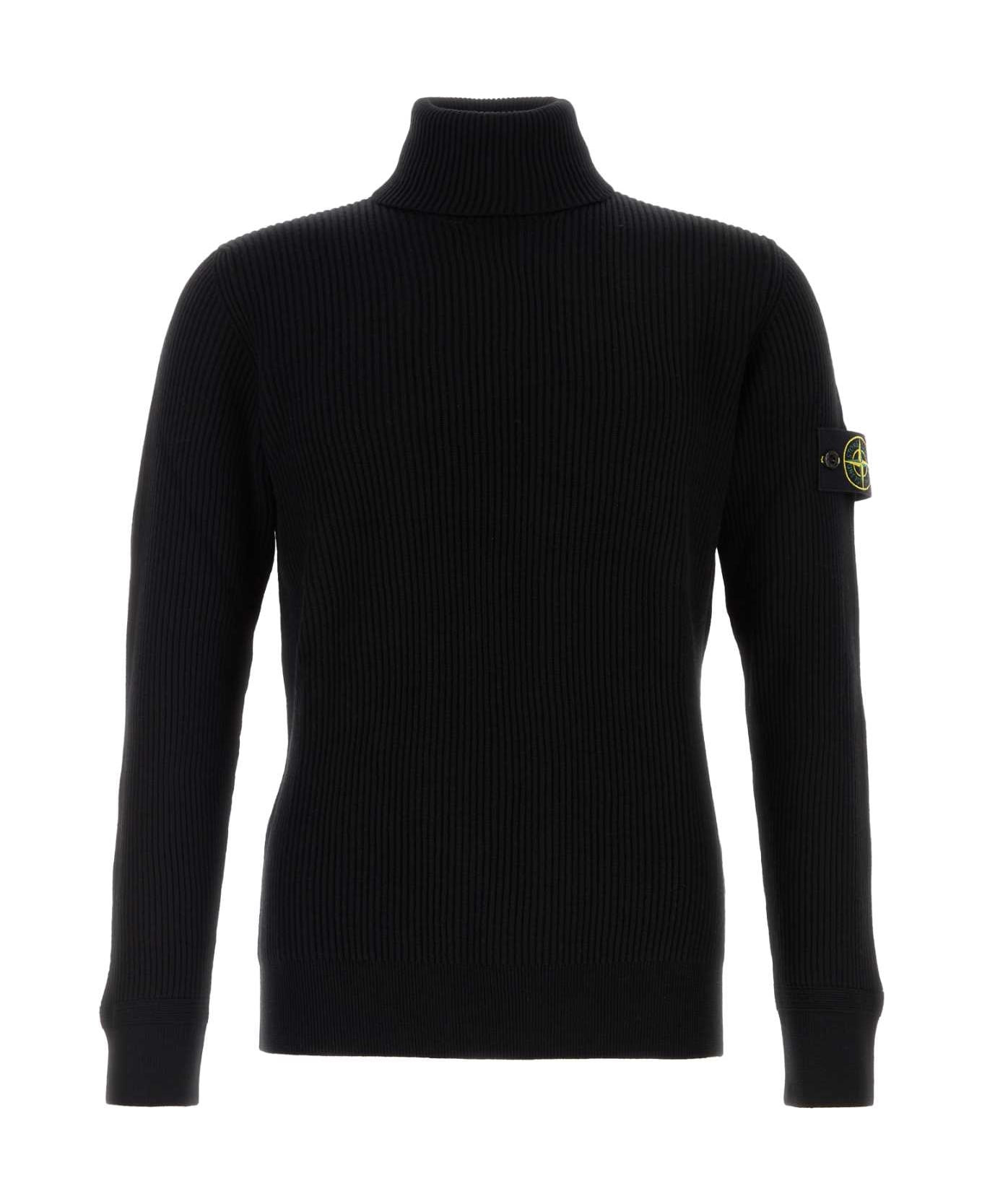Black Wool Sweater - 1