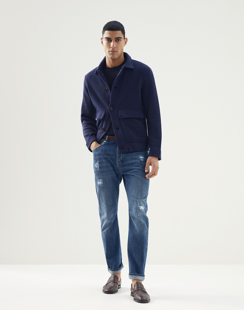 Brunello Cucinelli Cotton cardigan with patch pockets outlook