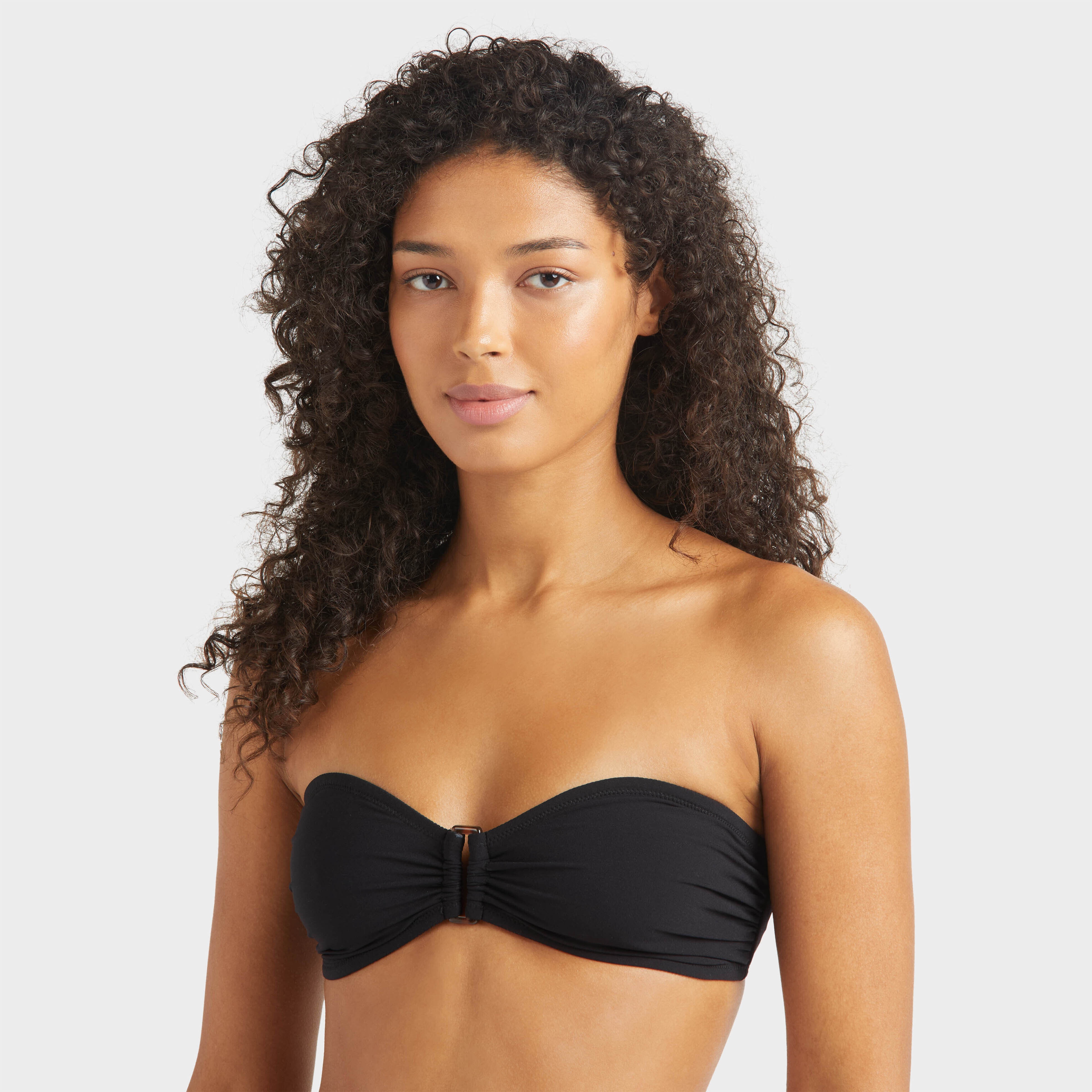 Women Ring Bandeau Bikini Top Solid - 5