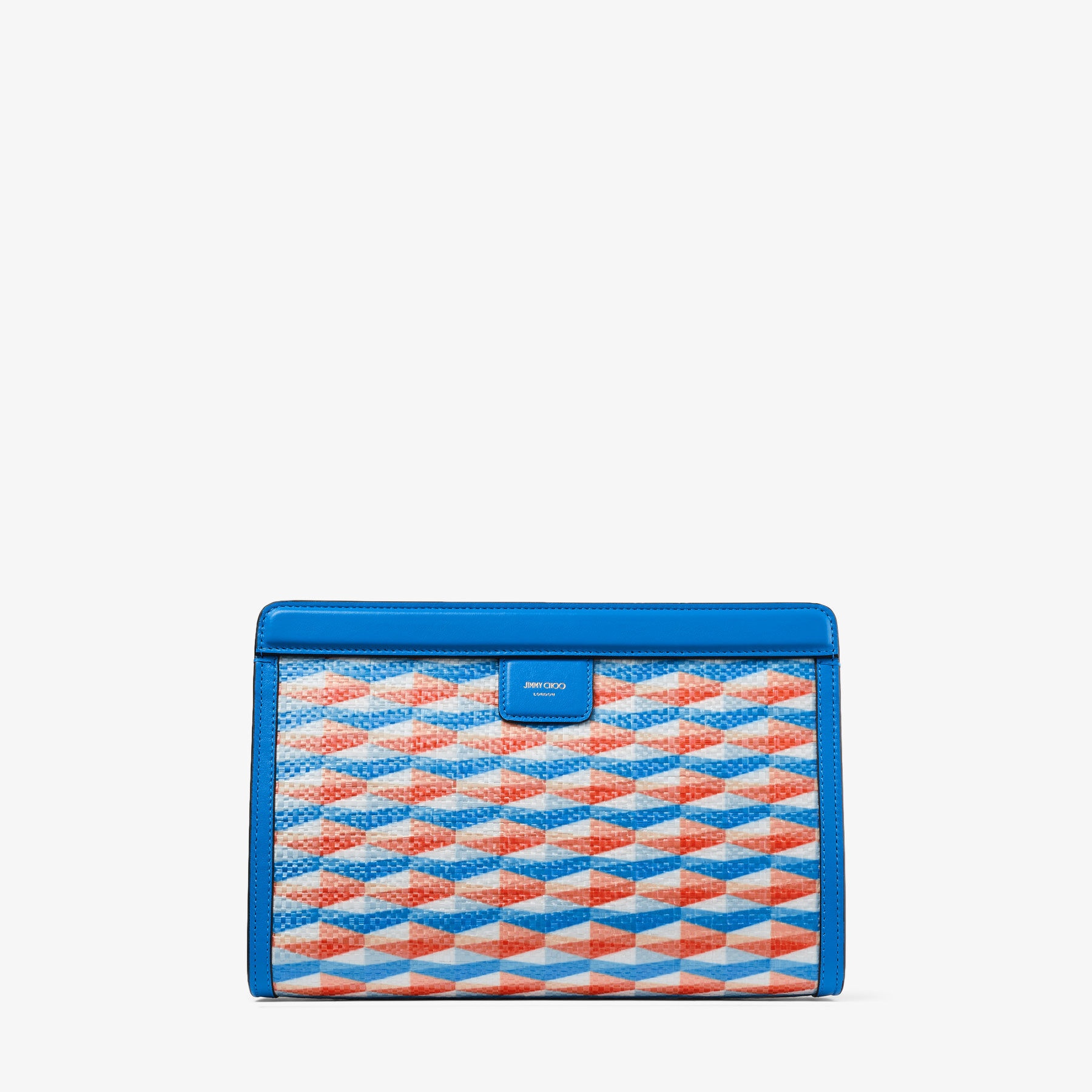 Avenue Pouch
Sky Embroidered Fabric and Leather Pouch - 5
