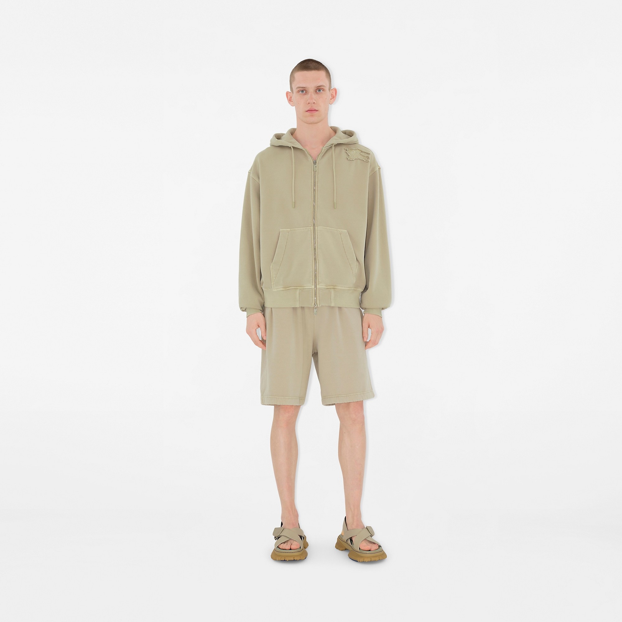 Cotton Blend Zip Hoodie - 2