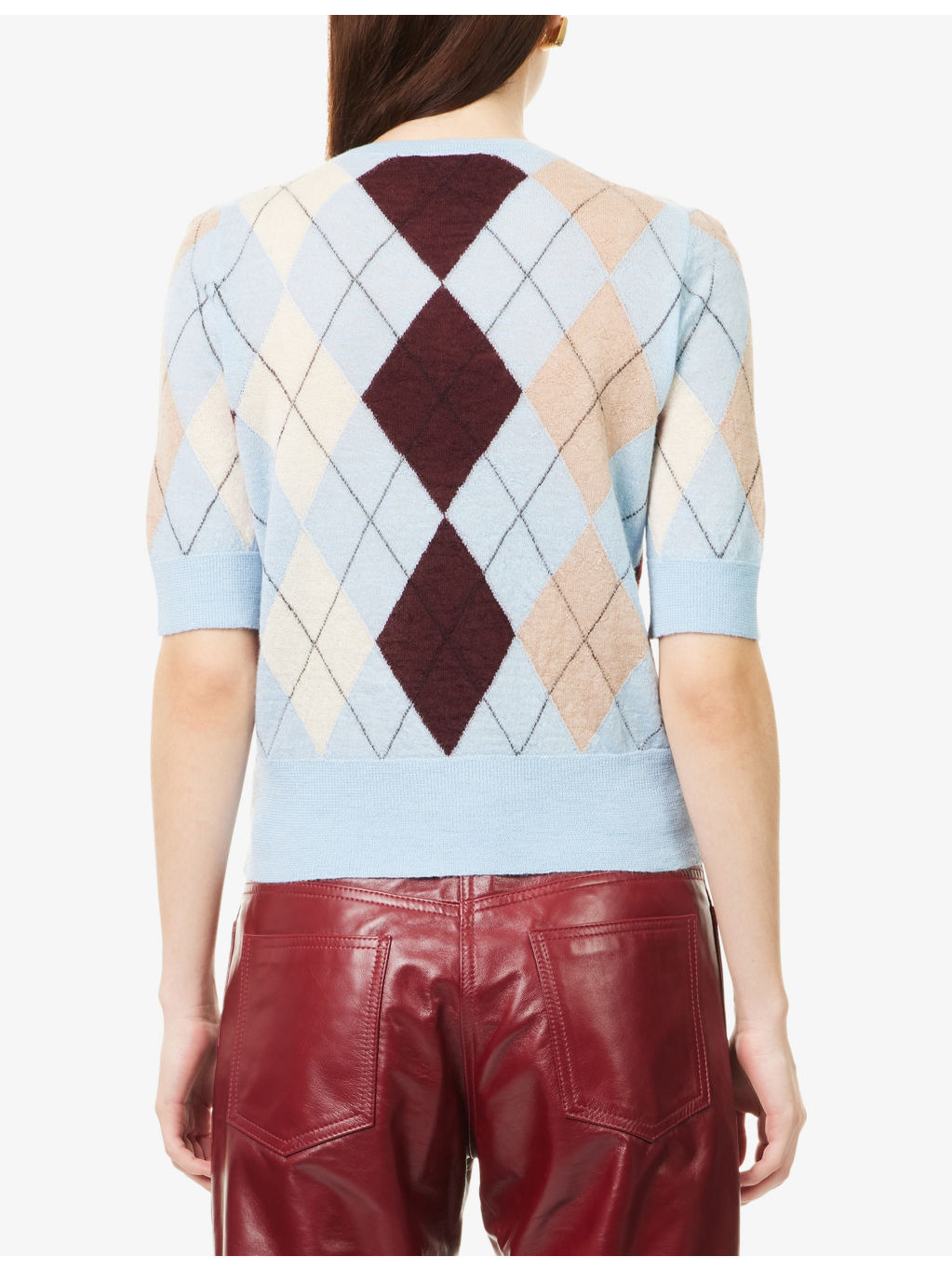 Anders Short-Sleeves Cashmere And Wool Top - 4